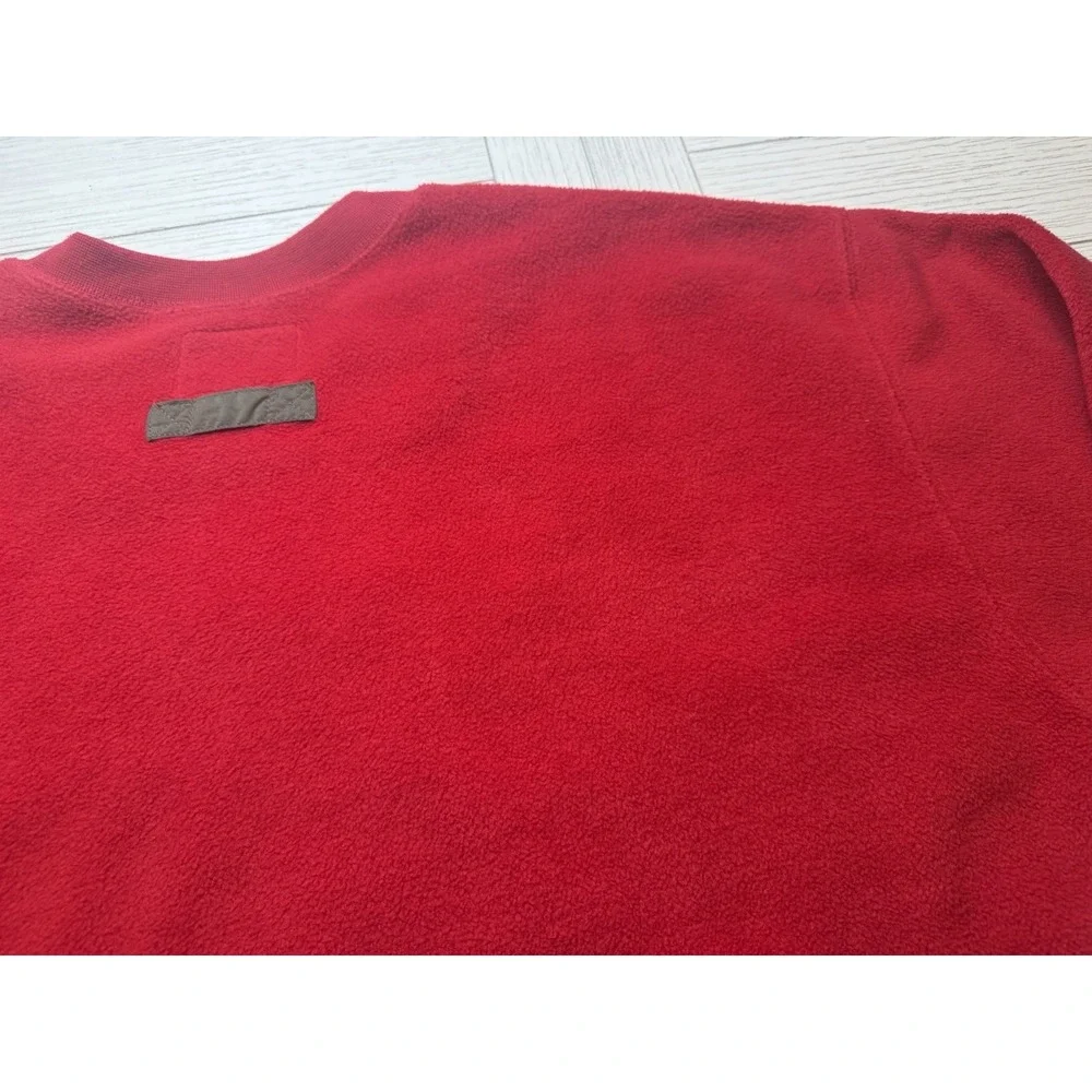 Woolrich Vintage 90's Red Embroidered‎ Breckenridge Unisex Crewneck Sz  L Flag